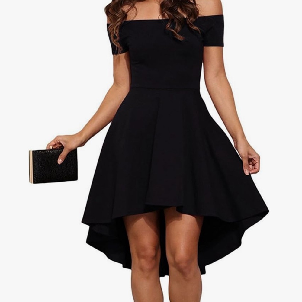 Sarin Matthew’s Off-Shoulder Cocktail Dress